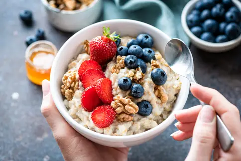 photo of Oatmeal porridge bowl