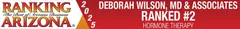 The Best of Arizona Business 2025 - Deborah Wilson, MD & Associates Ranked #2 in Horomone Therapy