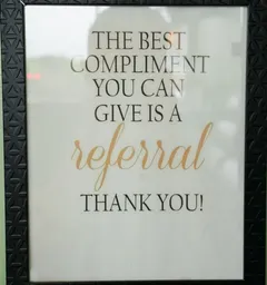Referrals are welcome!