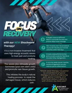 Shockwave Therapy is a non-invasive treatment that uses high-energy acoustic waves to treat pain and promote healing.