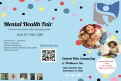 Join Central Ohio Counseling & Wellness, Inc for their Mental Health Fair on June 6th 11AM - 3PM! 15 minute mini session with a licensed provider.