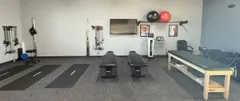 Inside view of HealthSource with equipment.