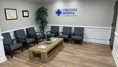 The patient waiting room at Virginia Hernia and General Surgery