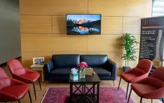 Patient seating area at Spinology Chiropractic Spine and Disc Center