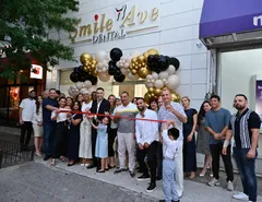 Outside view with the Smile Ave Dental team located at 45-04 Greenpoint Ave , Sunnyside, NY, 11104