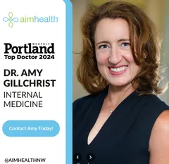 Dr. Amy Gillcrist, Medical Director at AIM Health, has been an internal medicine doctor for 26 years.