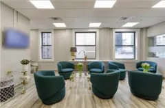 The Atrium Lobby, where patients relax after check-in