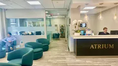Atrium Medical Primary Care Lobby and Check-In Desk in Midtown Manhattan