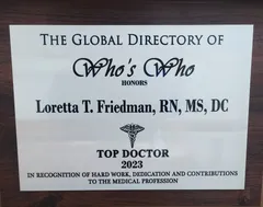 Dr. Loretta Friedman Receives the Who’s Who Award for Three Decades of Achievement in Lymphatic Health