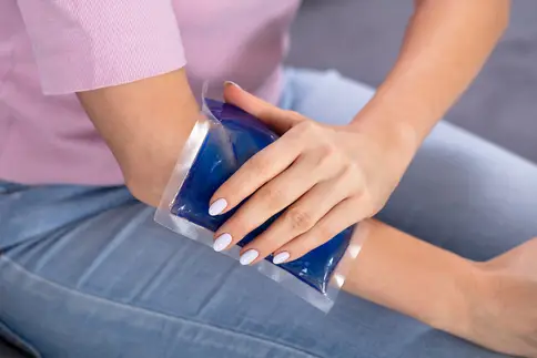 photo of Ice pack on skin