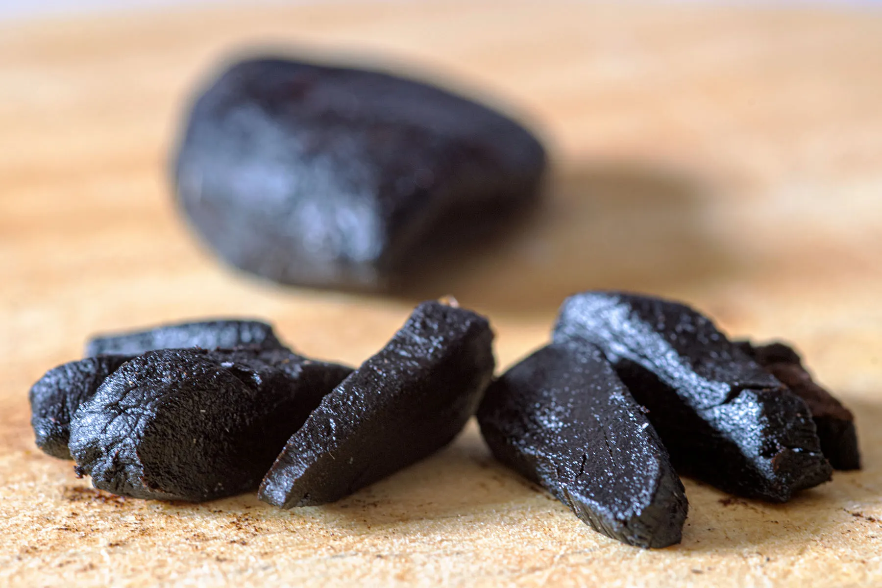 photo of black garlic