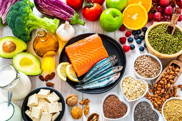 If you're diagnosed with high blood pressure, or hypertension, one of the steps your doctor may recommend is to start using the DASH diet (DASH stands for Dietary Approaches to Stop Hypertension). The diet includes eating more fruits, vegetables, whole grain, and low-fat dairy foods, cutting back on foods that are high in certain fats, and limiting sodium, sweets, sugary drinks, and red meats. (Photo credit: E+/Getty Images)