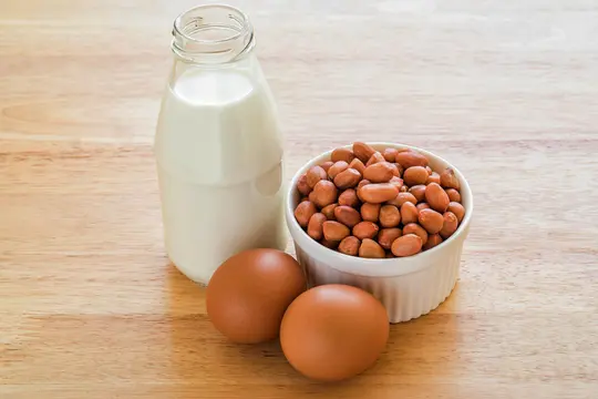 photo of Eggs, milk and peanuts