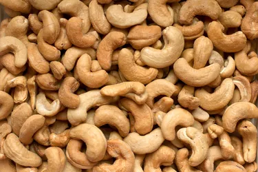 Rich in protein, healthy fats, and antioxidants, cashews offer a variety of noteworthy health benefits. They're also a modest source of protein. Photo Credit: Moment / Getty Images