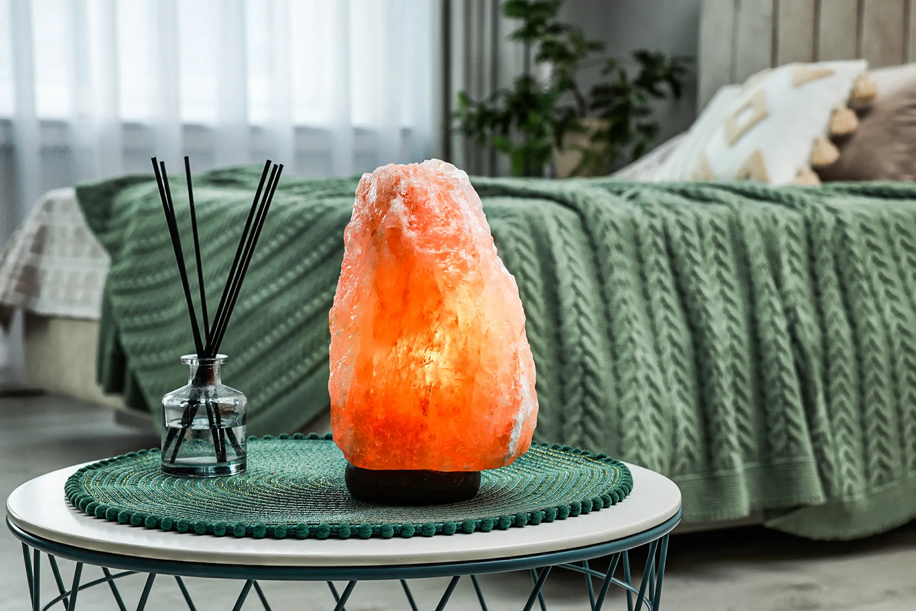photo of Himalayan salt lamp 