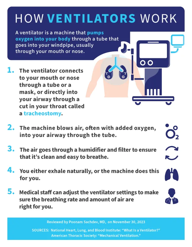 photo of How ventilators work infographics