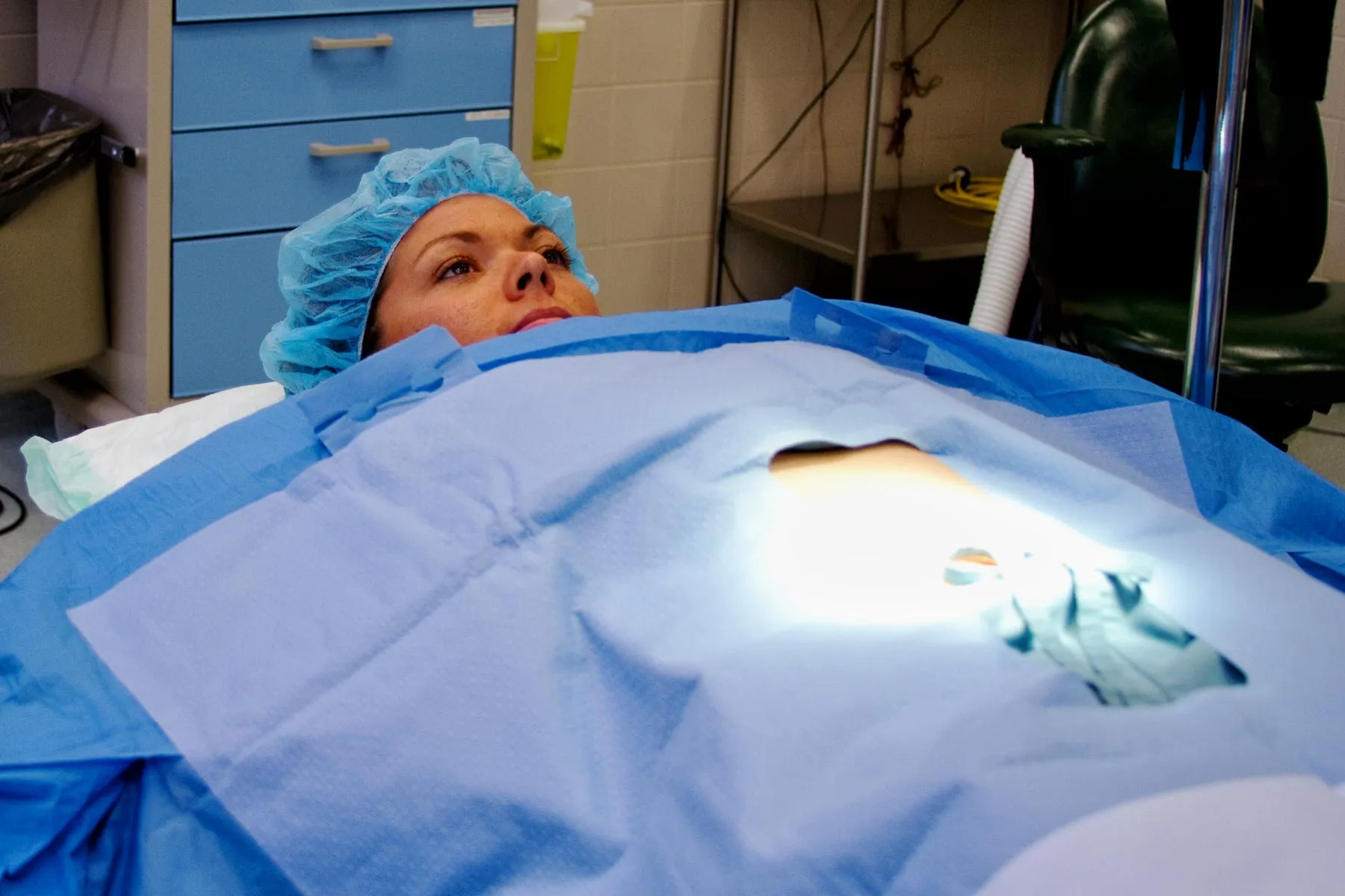 photo of patient waiting for surgery