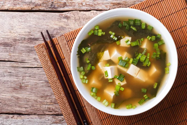 photo of Japanese miso soup 