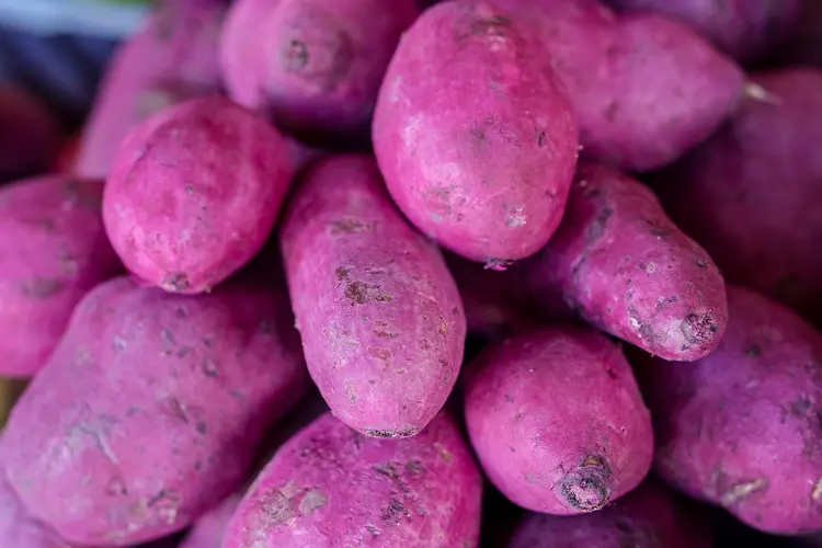 photo of purple yams