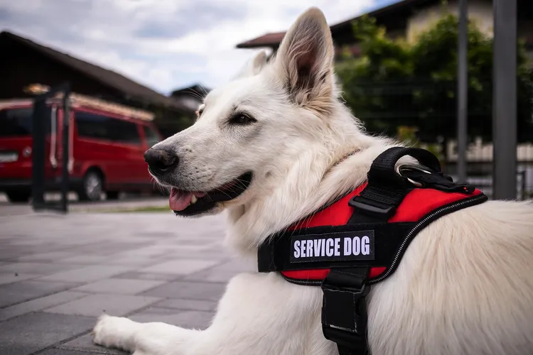 photo of a service dog