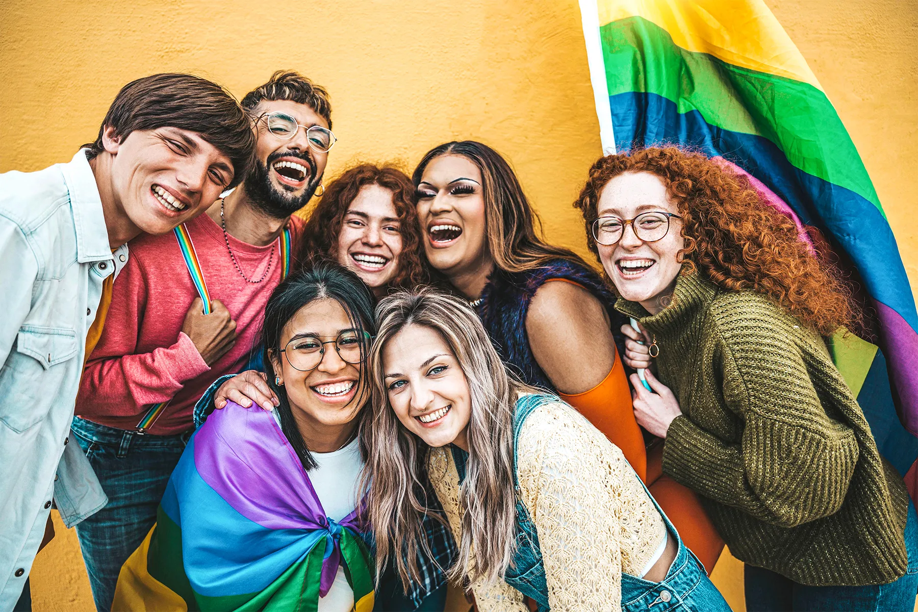 photo of Diverse group of young people