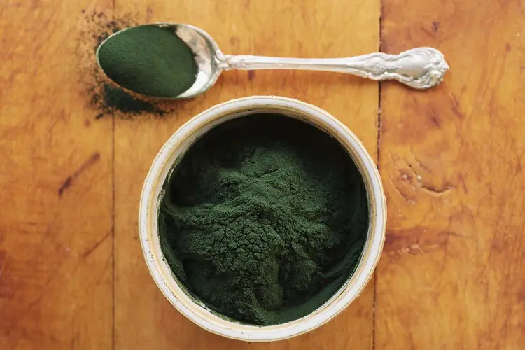 photo of spirulina powder