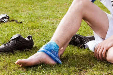 A sprained ankle is when one of these ligaments is stretched too far or torn. Anything that stretches your ankle more than it’s used to can hurt a ligament. This usually happens when your foot is turned inward, outward, or twisted. (Photo credit: fStop/Getty Images)