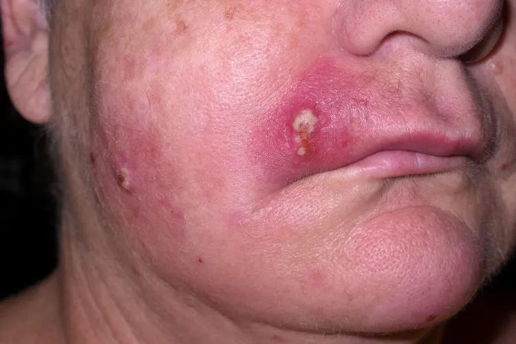 photo of staph infection