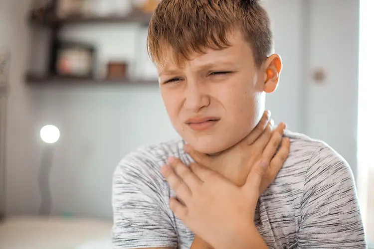 photo of sore throat