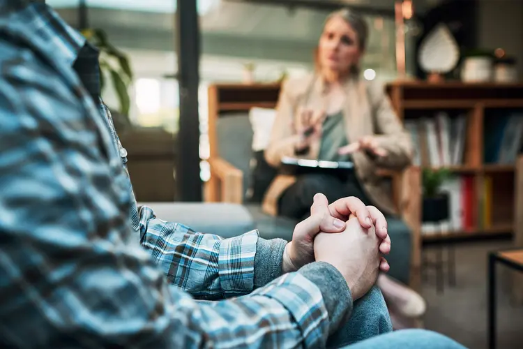 photo of patient with therapist