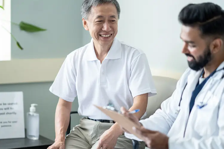 photo of Asian patient with doctor