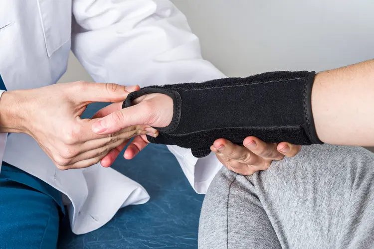 photo of wearing a black wristband