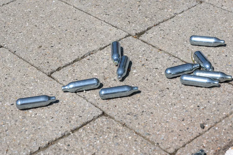 photo of nitrous oxide canisters