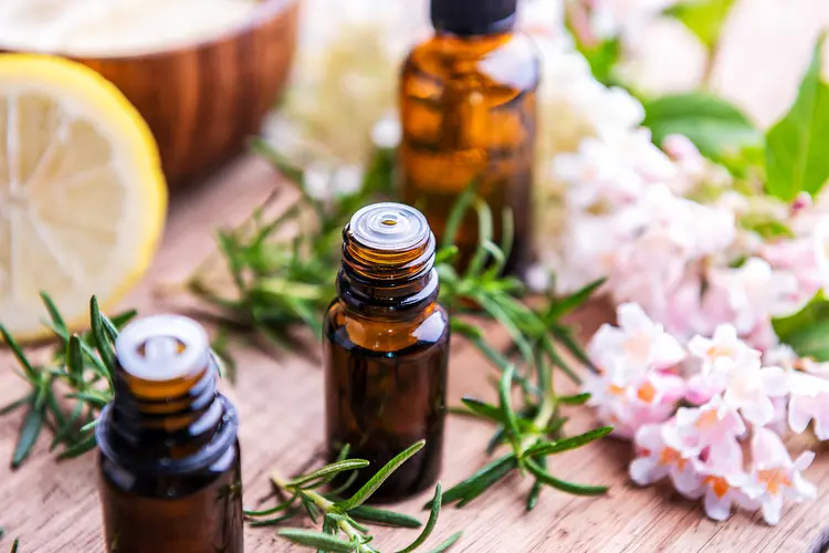 photo of Bottles of essential oil 