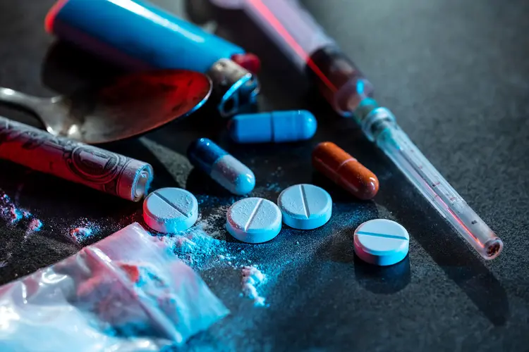 Photo of illicit drugs