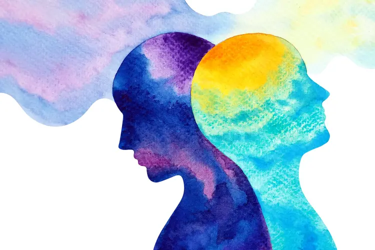 illustration of bipolar disorder concept