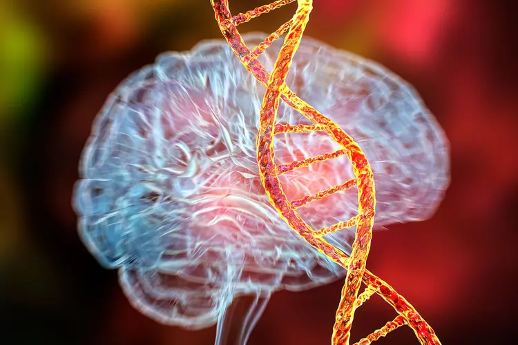 illustration of genetic brain disorder