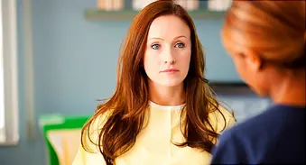 woman in doctor's office