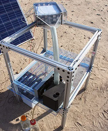 This solar-powered box can harvest over a gallon of water per day.