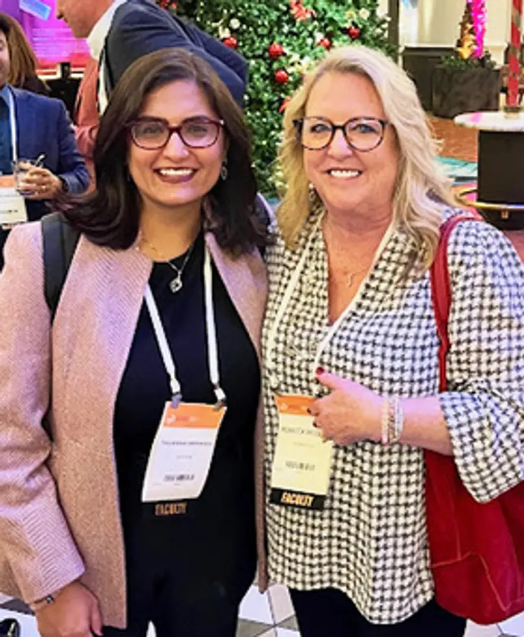 photo of Tina Aswani-Omprakash and Rebecca McElyea
