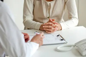 photo of doctor patient consultation