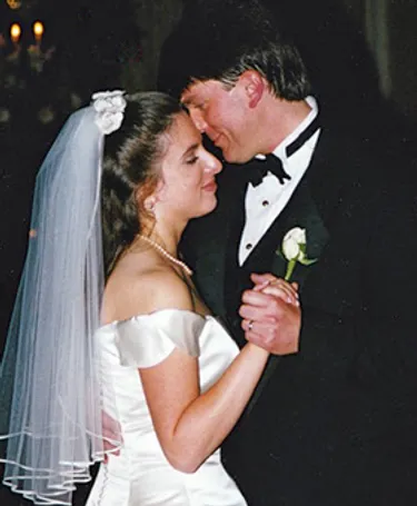 Os Watsons no dia do casamento em 1997.