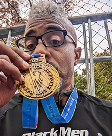 Sekou Writes completed the New York City Marathon  months after a stroke.