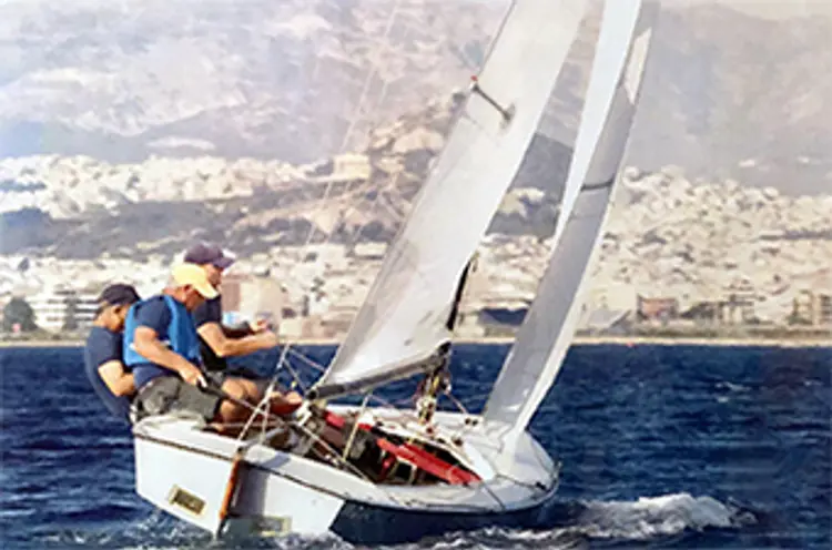photo of Bill Buckles sailing