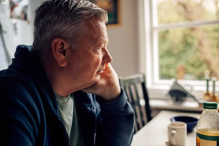 photo of thoughtful senior man