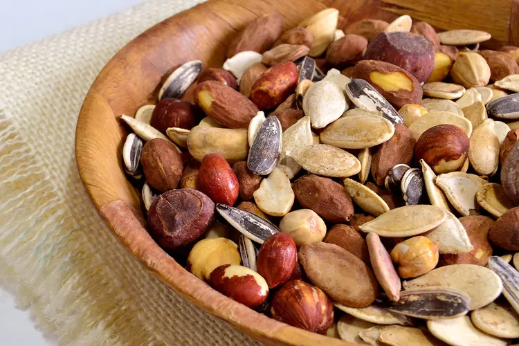 photo of bowl of seeds and nuts