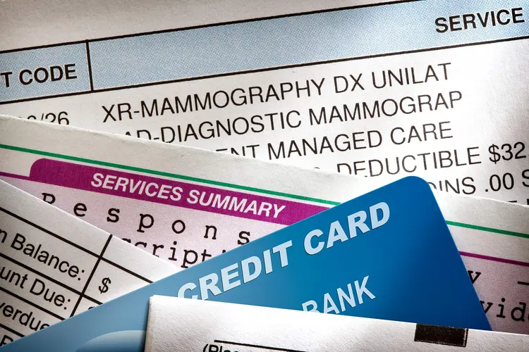 photo of stack of medical bills