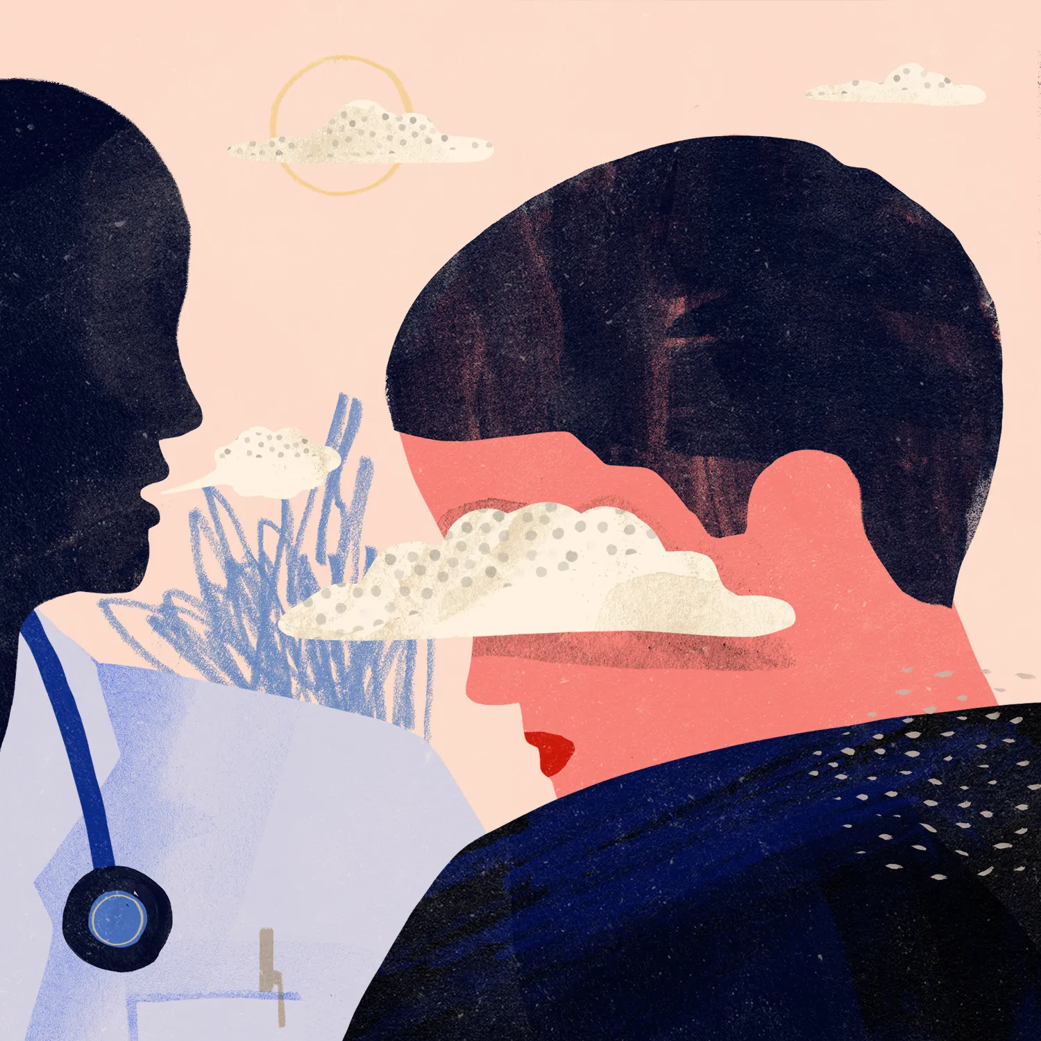 person getting diagnosis from doctor