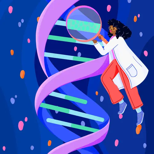 illustration of DNA concept