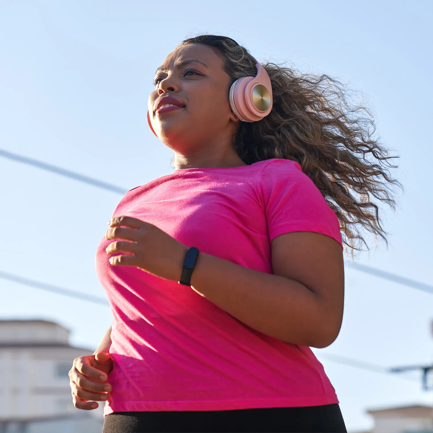 photo of woman running